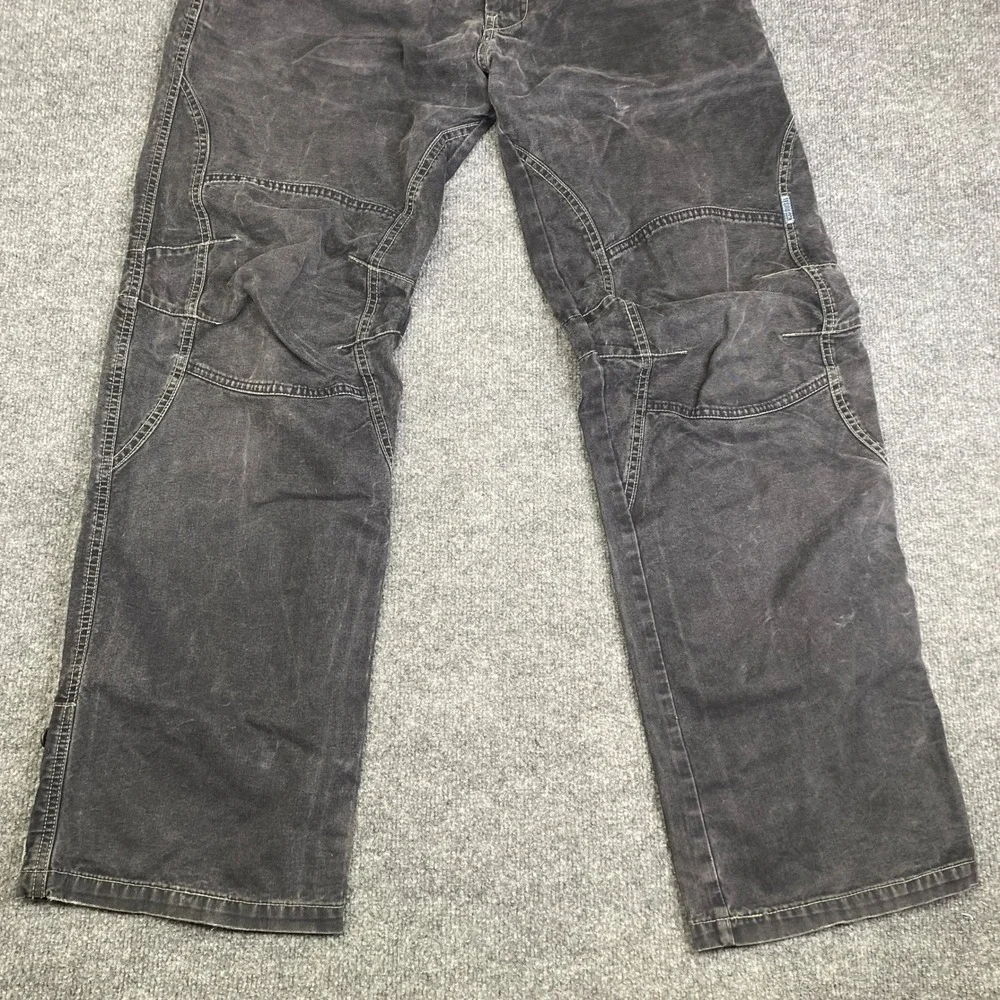 Diesel Italy Mens Pants Faded Black Reinforced Knee Utility Gorp Work Size 34